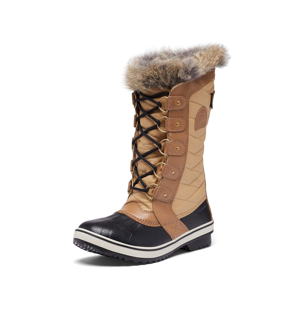 SOREL WOMEN'S TOFINO LL WATERPROOF BOOT - CURRY, FAWN - 8